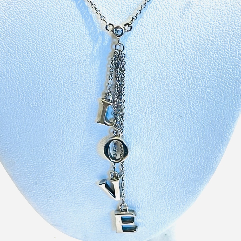 Tiffany & Co. Silver Love Charm Necklace